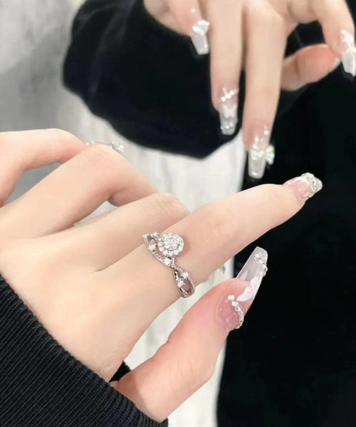 Elegant Silk Copper Zircon Rings KX1006 Ada Fashion