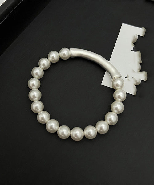 Bracelet Elegant Bamboo Joint White Pearl FashionChic