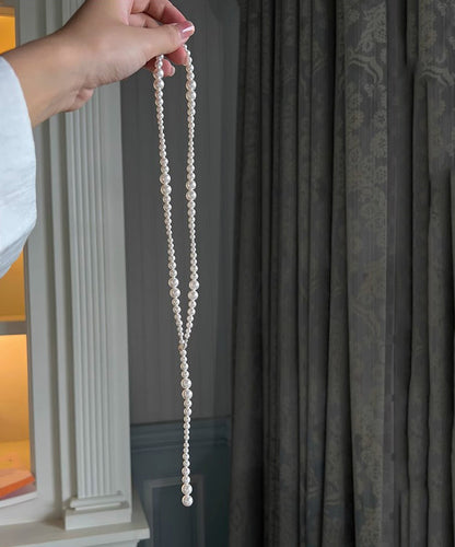 Elegant White Pearl Beading Gratuated Bead Necklace WQ021 JEW-EAR241102