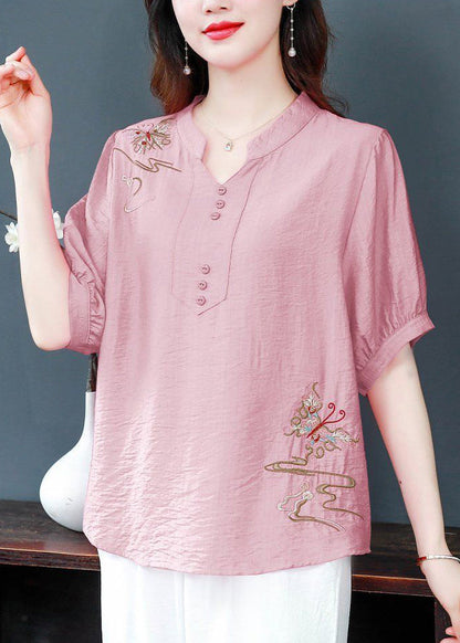 Elegant Yellow Embroidered Solid Cotton Blouse Summer JH021 MMDM-STP240717