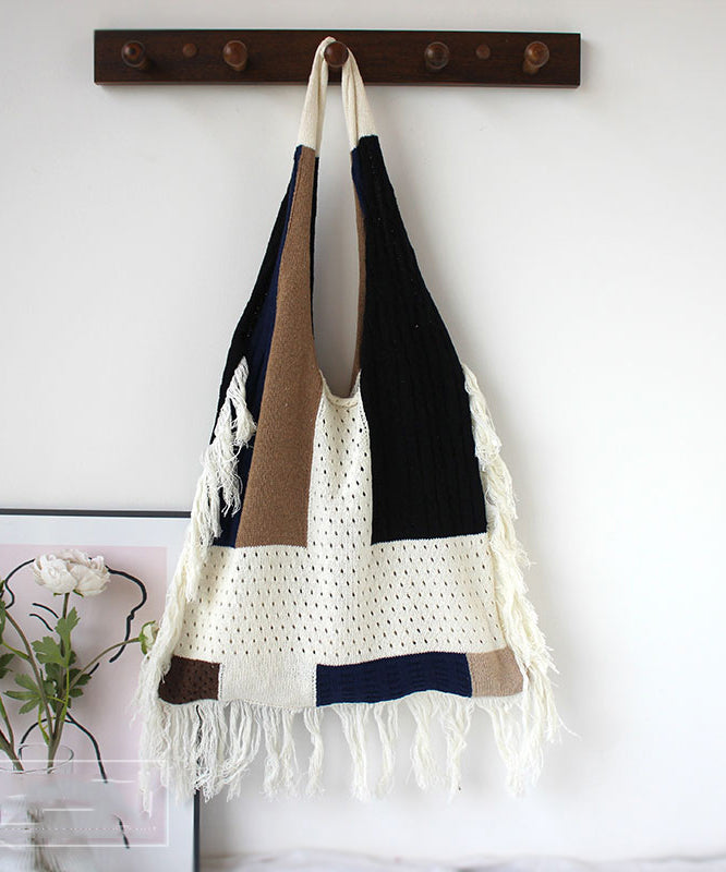 Ethnic Storm Simian Tassel Knitted Shoulder Bag SX1019 Ada Fashion