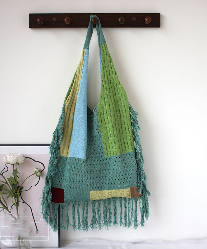 Ethnic Storm Simian Tassel Knitted Shoulder Bag SX1019 Ada Fashion