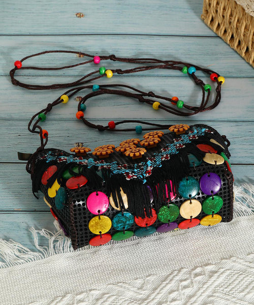 Ethnic Style Coconut Shell Handmade Woven Crossbody Bag HJ1020 Ada Fashion