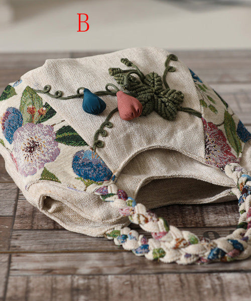 Handmade Canvas Style Bag Woven Ethnic Tote FashionChic