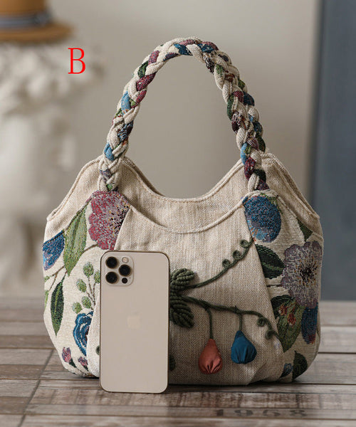 Handmade Canvas Style Bag Woven Ethnic Tote FashionChic