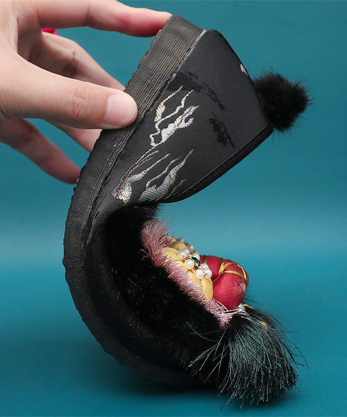 Ethnic Style Splicing Tiger Head Shoes Embroidered Soft Sole TQ038 ABC