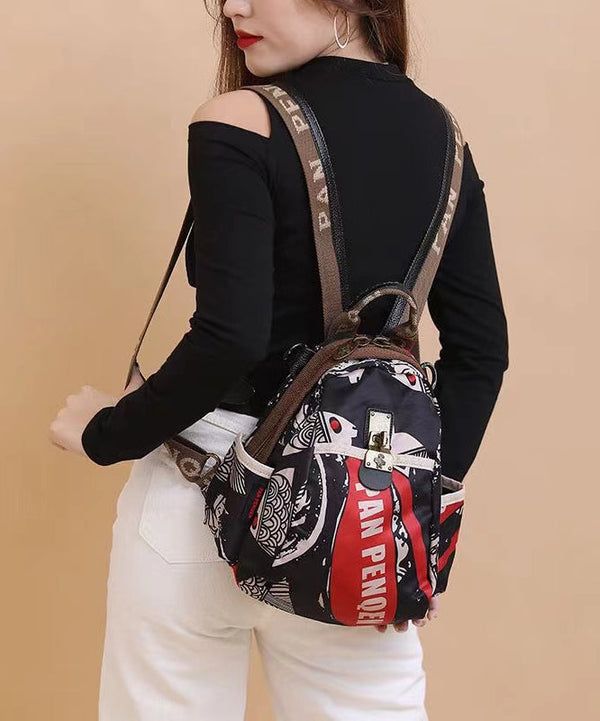 Ethnic Style Travel Versatile Printed Backpack Ada Fashion