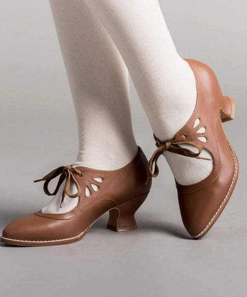 European And American Style High Heels Pointed Toe Splicing Lace Up UU009 OM-XZ240821