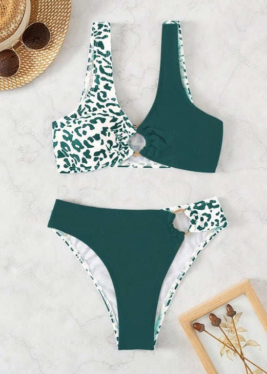 Fashion And Sexy Blackish Green Vacation Swimwear Set GF032 Swim-QQT240716