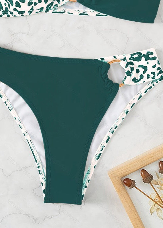 Fashion And Sexy Blackish Green Vacation Swimwear Set GF032 Swim-QQT240716