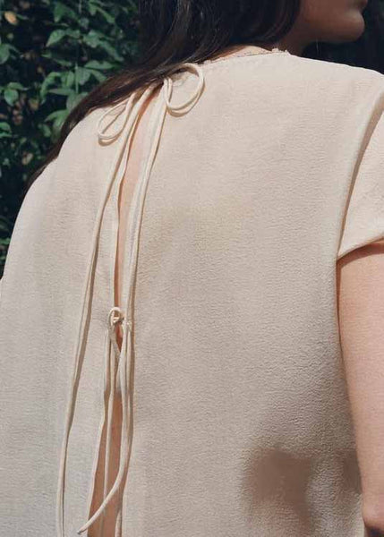 Wrinkled Top O-Neck Summer Fashion Apricot Floral Chiffon FashionChic