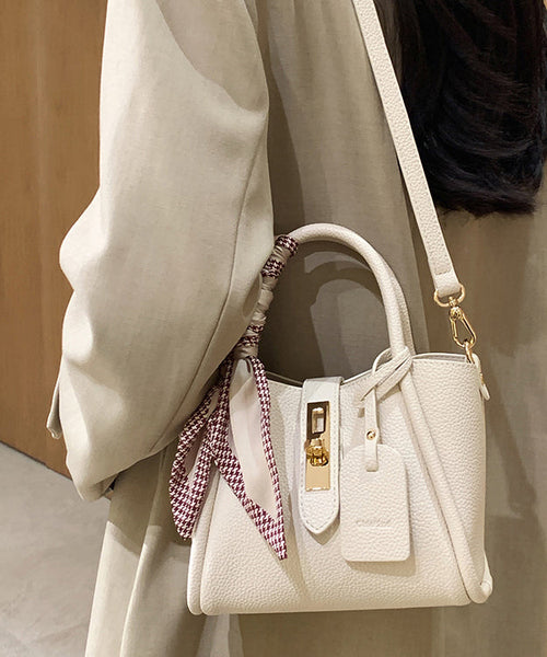 Leather Durable Faux Fashion Bag Beige CrossBody FashionChic