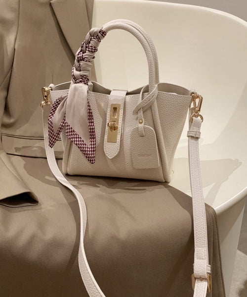 Leather Durable Faux Fashion Bag Beige CrossBody FashionChic