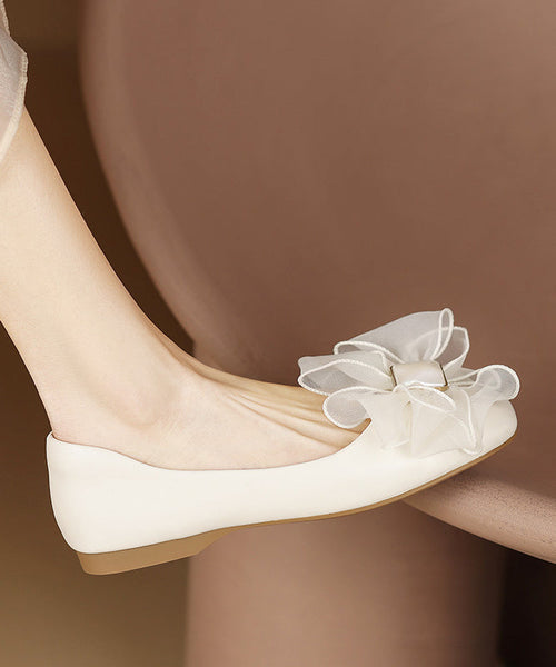 Flat Women Splicing Fashion Black For Shoes Bow FashionChic