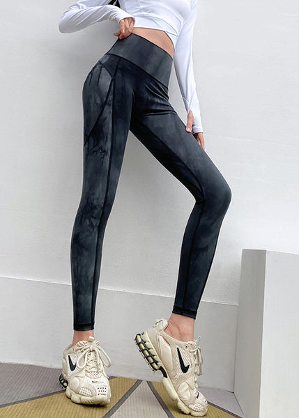 Print High Waist Capri Black Gym Shark Fashion Leggings FashionChic