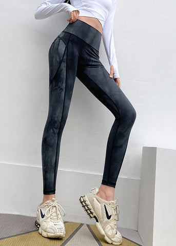 Print High Waist Capri Black Gym Shark Fashion Leggings FashionChic