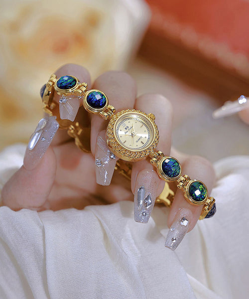 Crystal Metal Hardlex Movement Fashion Quartz Blue Watches FashionChic