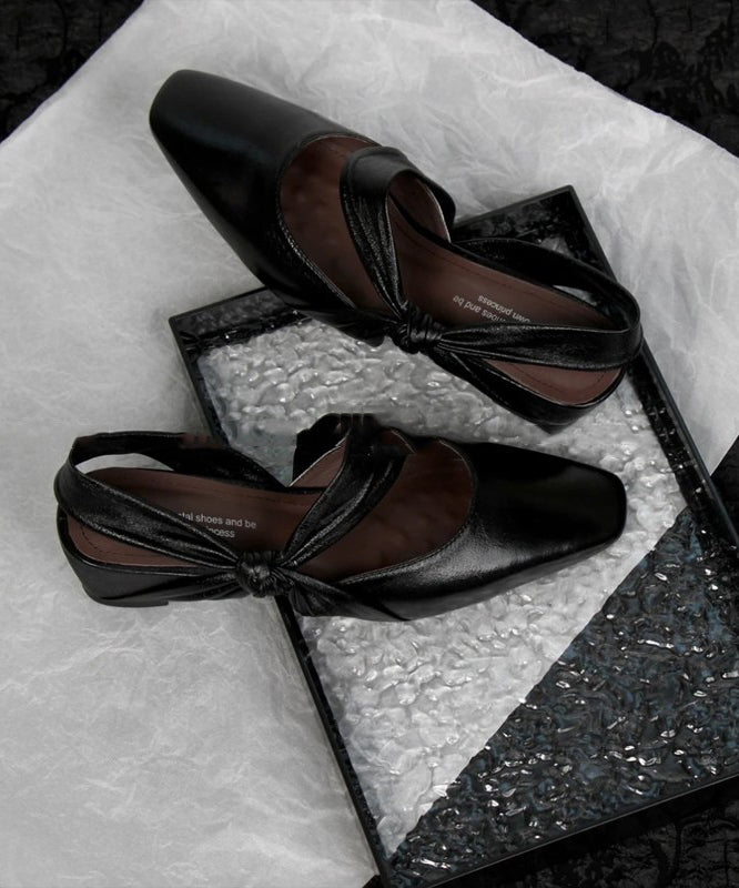 Chunky Sandals Bow Silver Fashion Splicing Sheepskin FashionChic