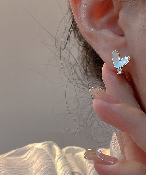 Rose Stud Gold Overgild And Copper Fashion Floral Asymmetrical FashionChic