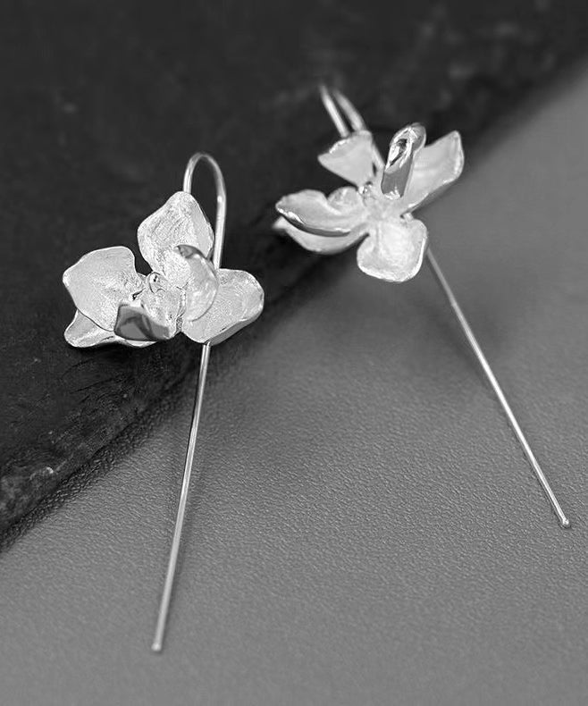 Fashion Gold Sterling Silver Overgild Floral Drop Earrings QQ004 JEW-EAR240811