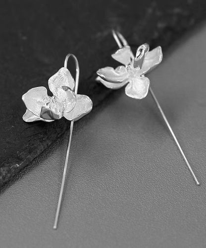 Fashion Gold Sterling Silver Overgild Floral Drop Earrings QQ004 JEW-EAR240811