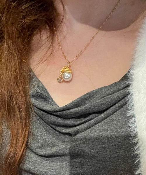 Fashion Overgild Star Sterling Gold Santa's Silver Pearl Zircon FashionChic