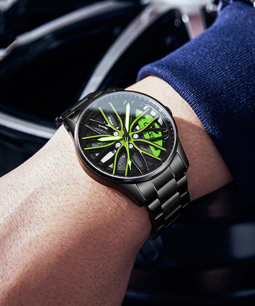 Stainless Alloy Noctilucent Out Steel Green Hollow Fashion FashionChic