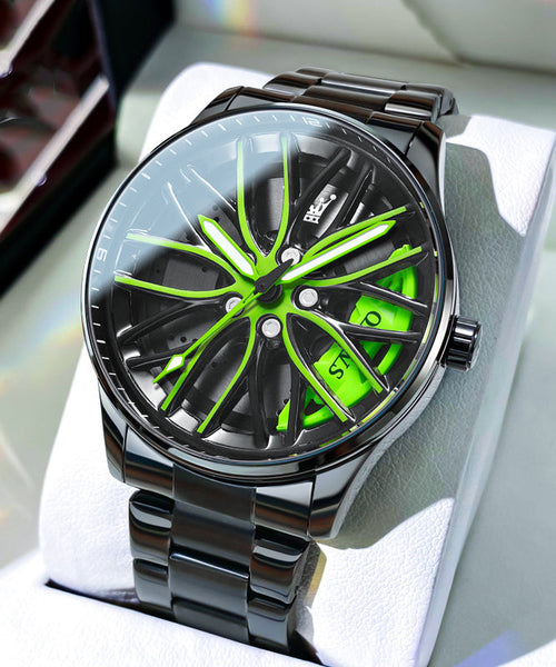 Stainless Alloy Noctilucent Out Steel Green Hollow Fashion FashionChic