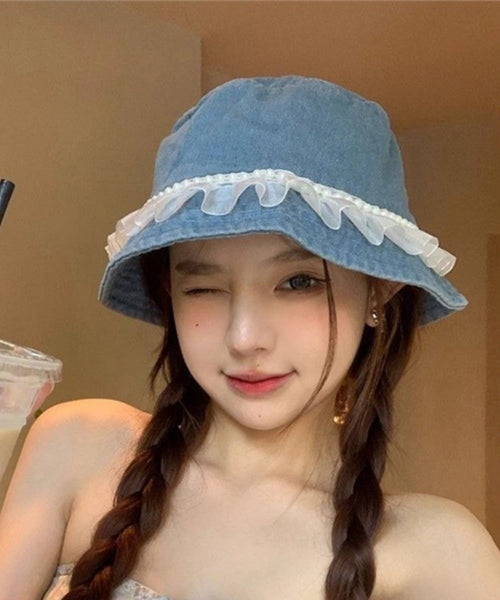 Hat Lace Versatile Bead Fashion Denim Fisherman Nail FashionChic