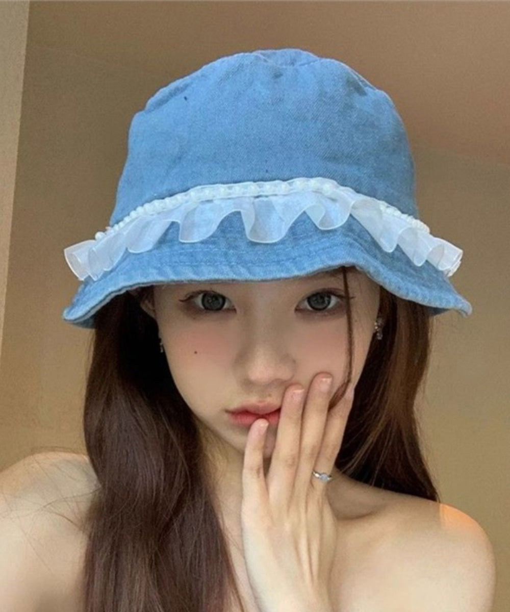 Hat Lace Versatile Bead Fashion Denim Fisherman Nail FashionChic