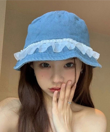 Hat Lace Versatile Bead Fashion Denim Fisherman Nail FashionChic