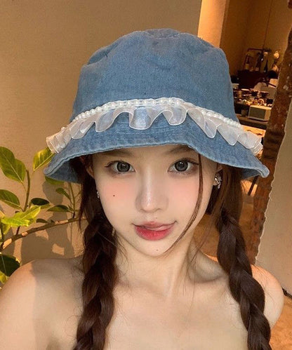 Hat Lace Versatile Bead Fashion Denim Fisherman Nail FashionChic
