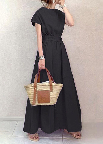 Cotton Tunic Summer Dress Ankle Large Exra Hem Fashion Lavender FashionChic