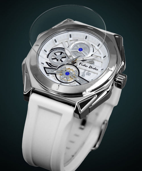 Fashion Rubber Green Out Quartz Light Silicone Hollow Movement FashionChic