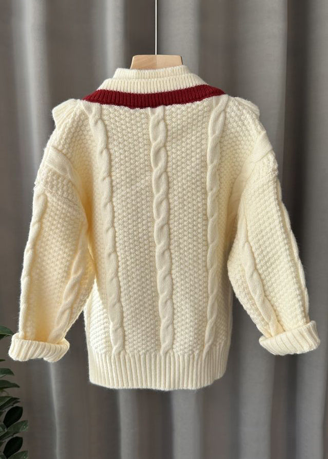 Fashion Mulberry Turtleneck Patchwork Fake Two Pieces Cotton Knit Kids Sweater Winter WL043 MM-RCTZ-NTGP241120