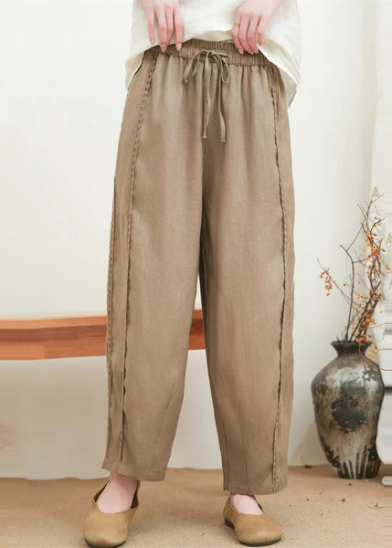 Lace Pants Patchwork Orange Oversized Summer Fashion FashionChic