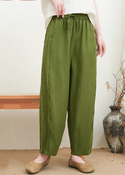 Lace Pants Patchwork Orange Oversized Summer Fashion FashionChic