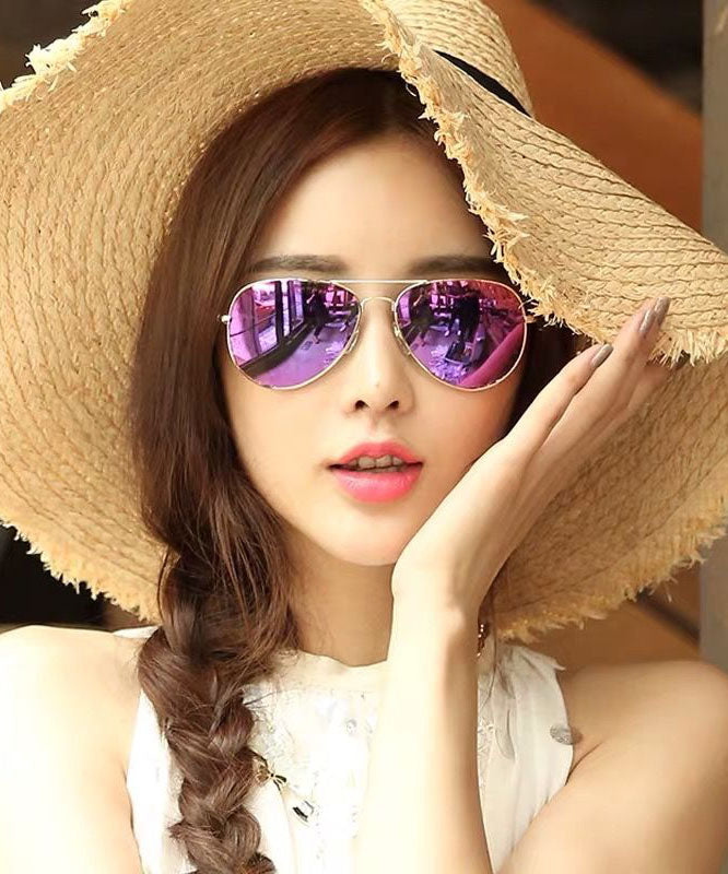 Fashion Purple Polarized Metal Sunglasses For Women XS1041 Ada Fashion