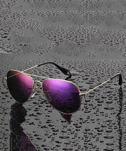 Fashion Purple Polarized Metal Sunglasses For Women XS1041 Ada Fashion