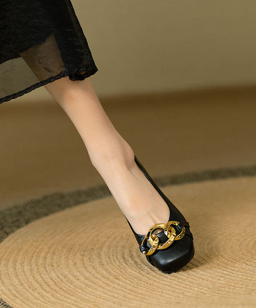 Fashion Sequined Splicing Kitten Heels White Faux Leather QK040 shoe-GGX241013