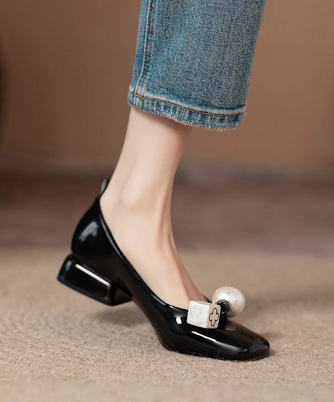 Fashion Splicing Chunky Penny Loafers Yellow Faux Leather QK037 shoe-GGX241013