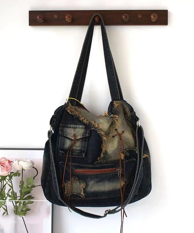 Fashion Tassel Large Capacity Denim Satchel Bag Handbag SX1015 Ada Fashion