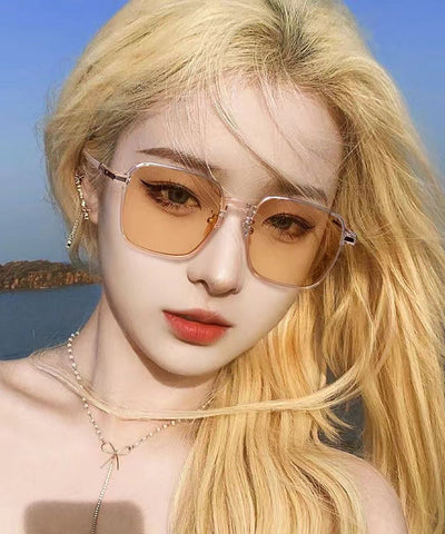 Fashion Tea Color 2024 New Summer Sunscreen Sunglasses XS1089 Ada Fashion