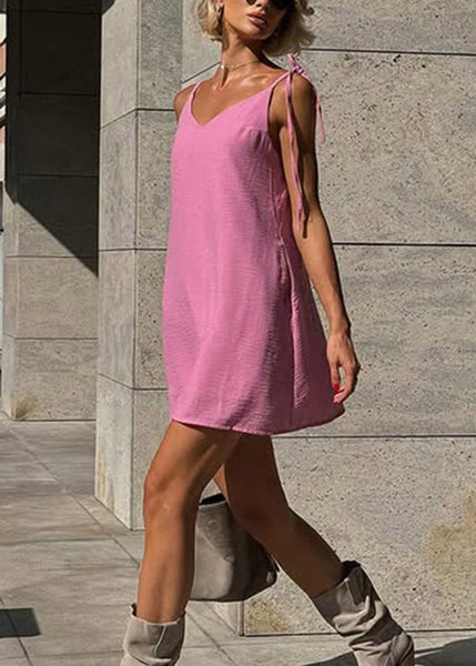 Mini Fashion White Dresses Lace Backless Up Summer Cotton FashionChic