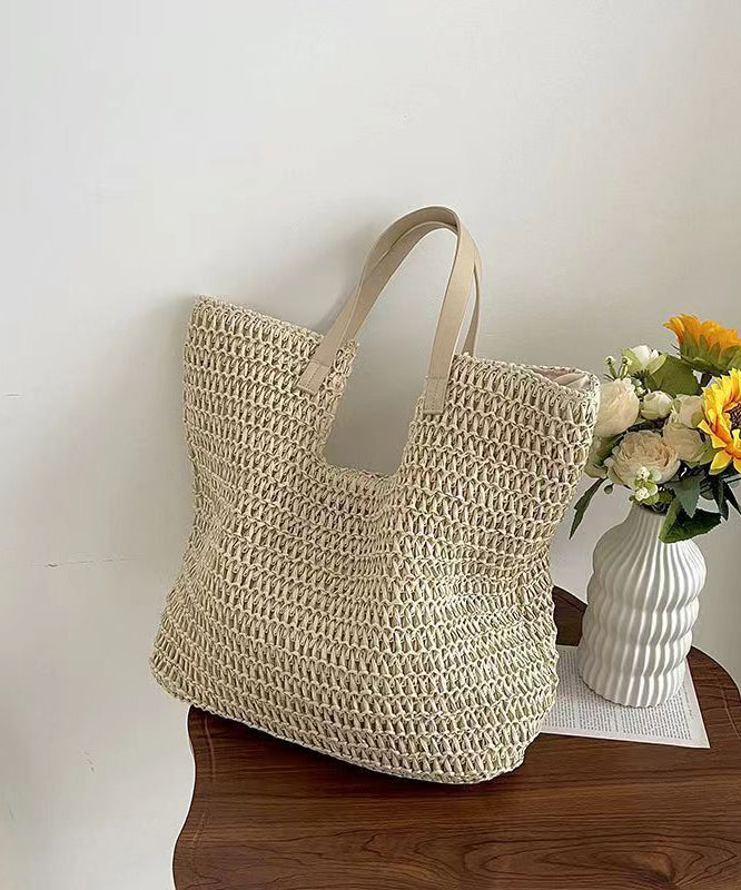 Fashionable Green Versatile Large Capacity Straw Woven Shoulder Bag HJ1014 Ada Fashion