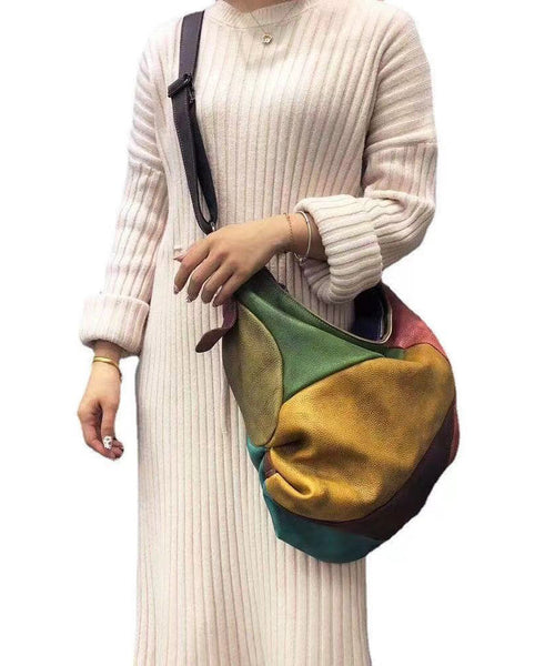 Fashionable Versatile Cowhide Single Shoulder Crossbody Bag MM065 Bag-BGS240620