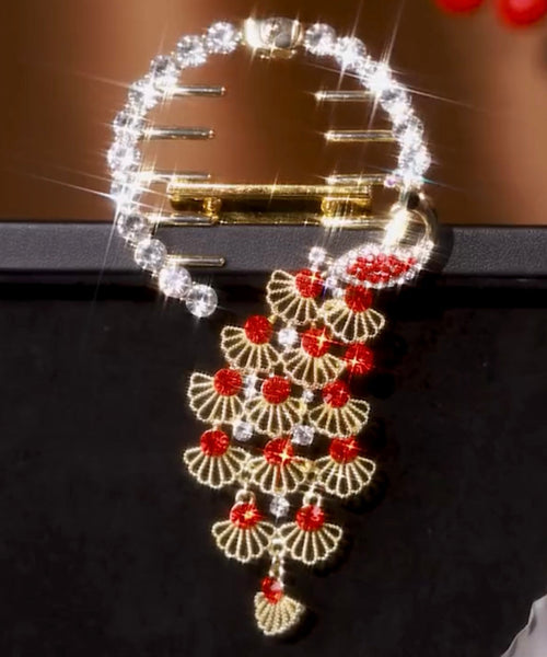 Fine Black Metal Inlaid Gem Stone Zircon Peacock Hairpin GH1009 Ada Fashion