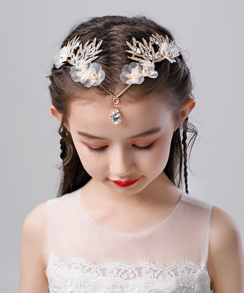 Fine Gold Alloy Inlaid Zircon Crystal Pearl Girl Hairpin IU051 TZ-FQ-HAI240802