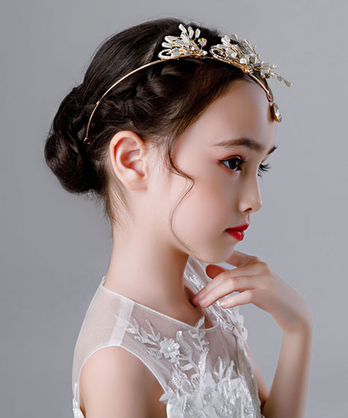 Fine Gold Alloy Inlaid Zircon Crystal Pearl Girl Hairpin IU051 TZ-FQ-HAI240802
