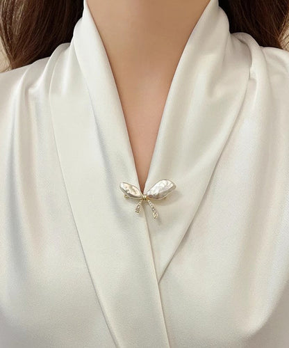 Fine Gold Copper Alloy Asymmetric Bow Brooches YD031 ABC